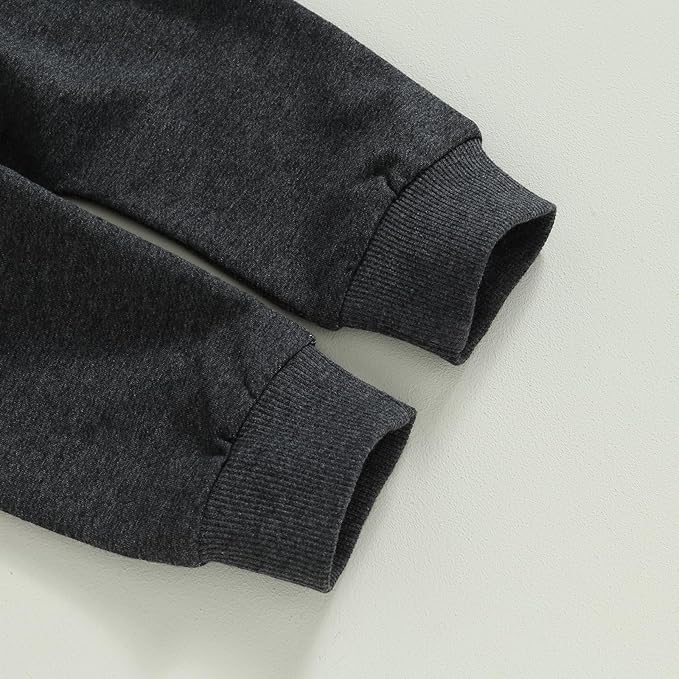 Toddler Baby Boy Fall Outfit Crewneck Long Sleeve Sweatshirt Tops Elastic Pants Jogger Cute Newborn Winter Clolthes Set