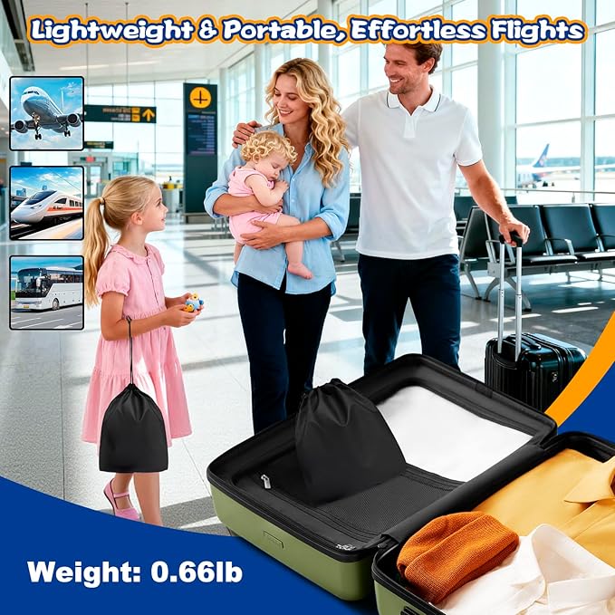 TRELC Portable Baby Airplane Bed, Toddler Airplane Bed for 1-12 Months Old Baby, Babies Infant Beds for Flight, Baby Travel Essential for Flying