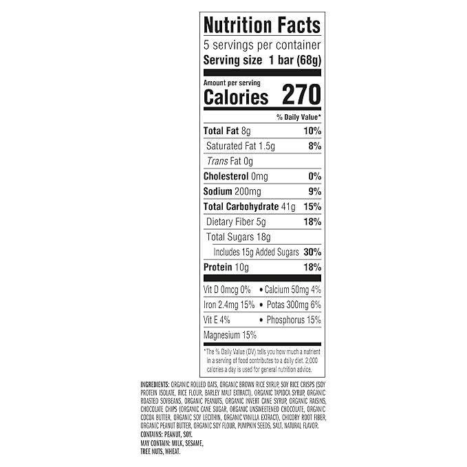 CLIF BAR - Energy Protein Bars - Trail Mix - Made with Organic Oats - Energy Bars - Non-GMO - (5 Pack)