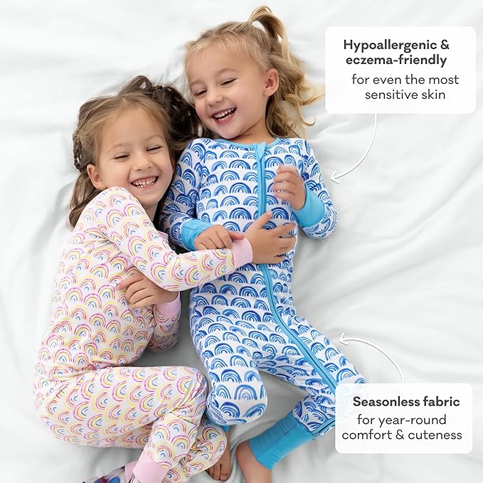Little Sleepies Pajamas for Baby Boys & Girls, Viscose from Bamboo Baby Pajamas, Preemie & Newborn Sleepers, 2-Way Zipper PJs