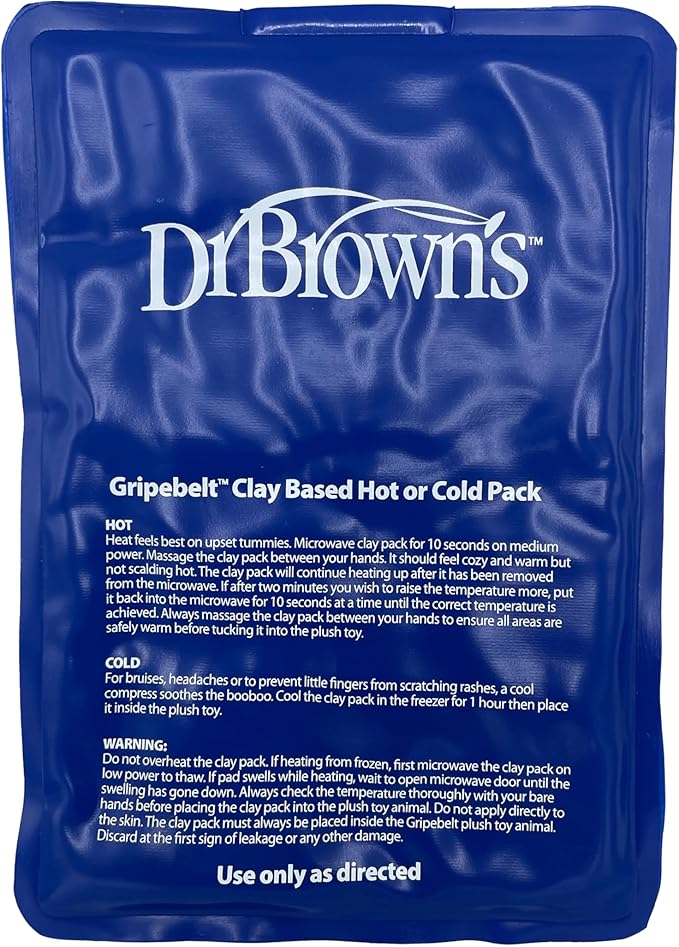 Dr. Brown's Gripebelt Heated Belly Band, Soothe Baby's Tummy with Gentle Warmth and Compression, Monster, 3m+, Pink