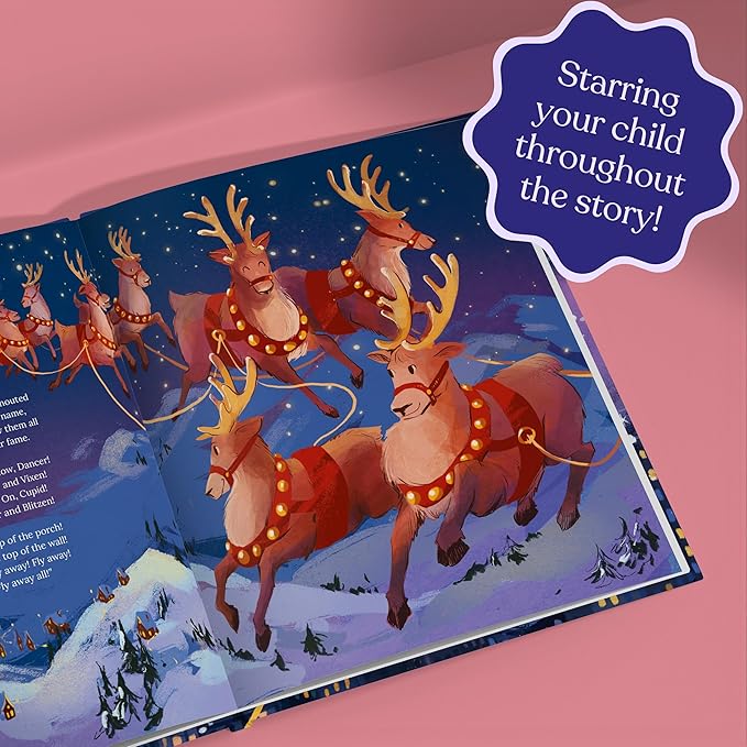 Personalized Christmas Book - Baby's First Customized Gift - Night Before Christmas Book - Custom Name Children's Gift