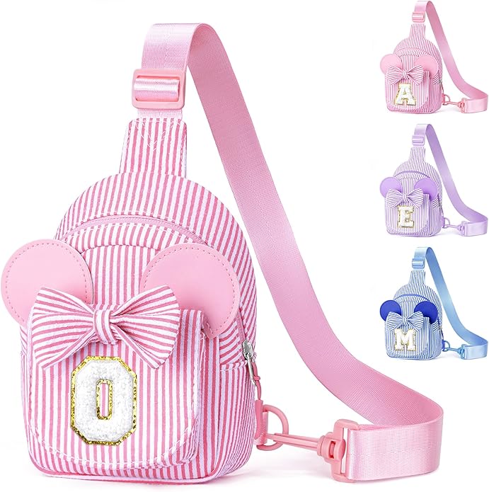 YOOLIFE Valentines Day Gifts for Kids Girl - Sling Bags for Girls Kids | Initial Small Crossbody Purses for Girl Kid Birthday