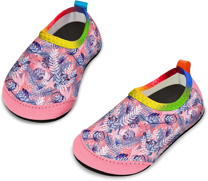 Baby Boys and Girls Swim Water Shoes Barefoot Aqua Socks Non-Slip for Beach Pool Toddler Kids
