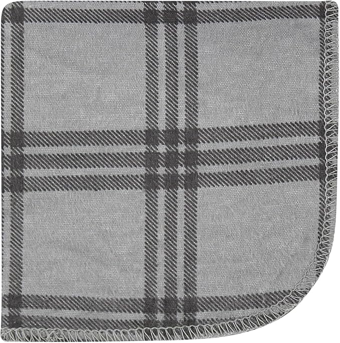 Hudson Baby Unisex Baby Flannel Cotton Washcloths 10-Pack, Wild Forest, One Size