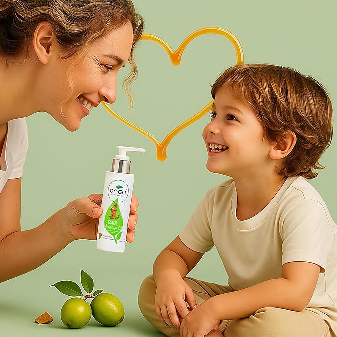 ONEA Baby Massage Oil - Enriched with Australian Botanicals, Sandalwood Oil and Manuka Honey - Hydrates, Nourishes, Protects Sensitive Skin - 4.2 oz