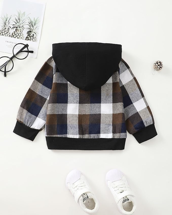 NZRVAWS Toddler Baby Boy Clothes 6 12 18 24 Months Long Sleeve Hoodie Sweatshirt Fall Winter 2-8T Little Boy Outfits