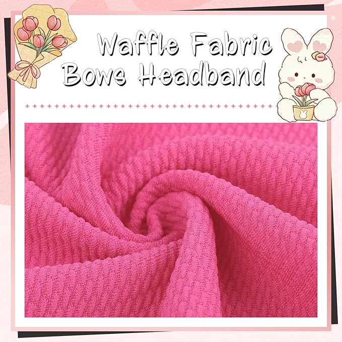 YanJie Infant, Newborn & Toddler Hair Accessories - Pretty Bow Headbands in Pink, Red & Blue