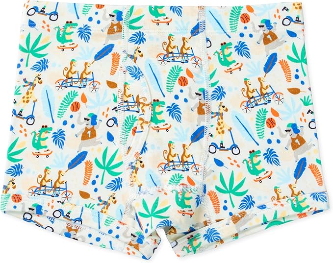 Lucky & Me Nolan Boys GOTS, Organic Cotton, Boxer Briefs, 7-Pack