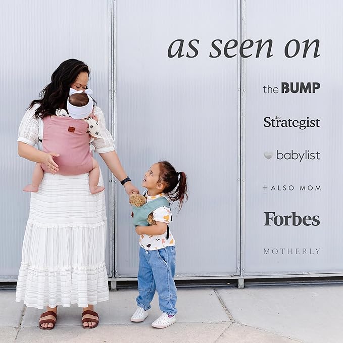 Happy! Original Baby Carrier – Lightweight Ergonomic Soft Structured Carrier for Newborns to Toddlers (7–45 lbs), Adjustable Fit, Breathable Linen, Front & Back Carry