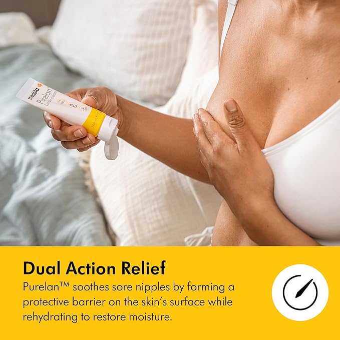 Medela Sore Nipple Rescue Kit for New Moms, Purelan Lanolin Nipple Cream, Fast Relief of Sore, Cracked Nipples & Dry Skin, Hydrogel Pads for Instant Cooling Relief During Breastfeeding & Pumping