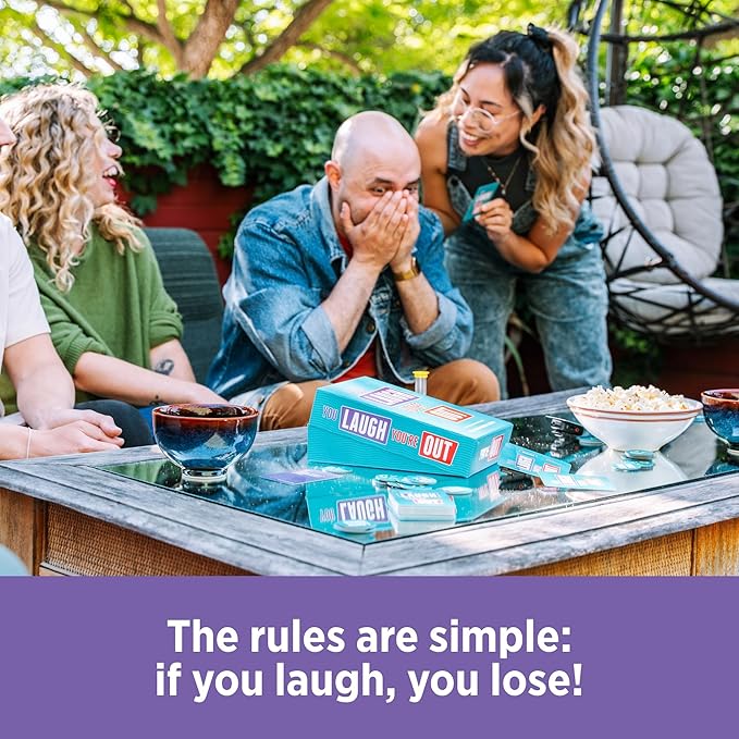 DSS Games You Laugh You're Out Game | Family Card Game for Adults, Kids & Teens | 125 Prompt Fun Cards for Game Nights & Parties Ages 14+