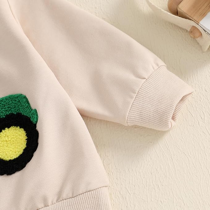 Baby Boy Fall Clothes Set Long Sleeve Letter Print Sweatshirt Pants Toddler Infant Outfits 6 12 18 24 Months 2T