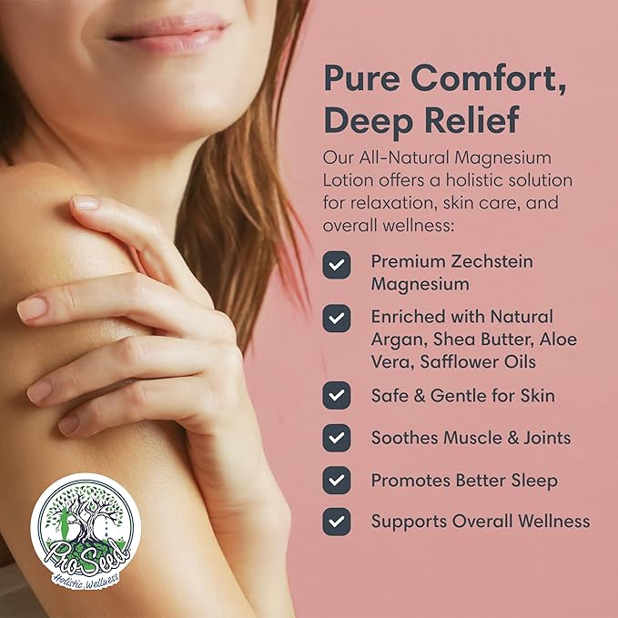 ProSeed Handmade All-Natural Magnesium Lotion for Kids – Vegan, 3000mg/oz Formula – Soothing Bedtime Body Rub for Kids, Toddlers & Pregnant Women – Butter & Oil Blend (2oz)
