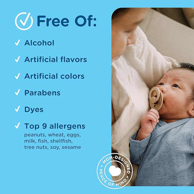Mommy's Bliss Organic Gripe Water Pacifier Gel for Newborns, Infant Gas, Colic & Fussiness*, Age 2 Weeks +, 0.53 Oz (45 Servings)