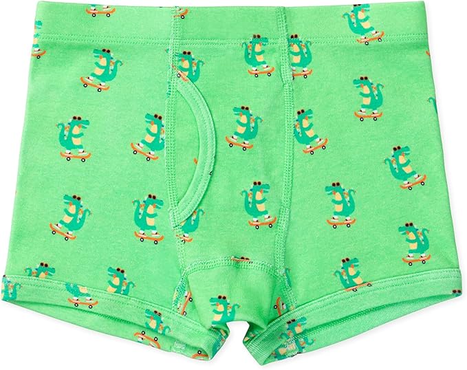 Lucky & Me Nolan Boys GOTS, Organic Cotton, Boxer Briefs, 7-Pack