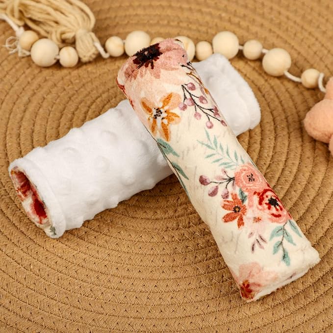 TANOFAR Baby Car Seat Strap Pads, Soft Carseat Straps Covers, Car Seat Straps Shoulder Pads for Girls, Seat Belt Cover Pad for Kids, Suitable for Baby Car Seat, Pushchair, Stroller, Autumn