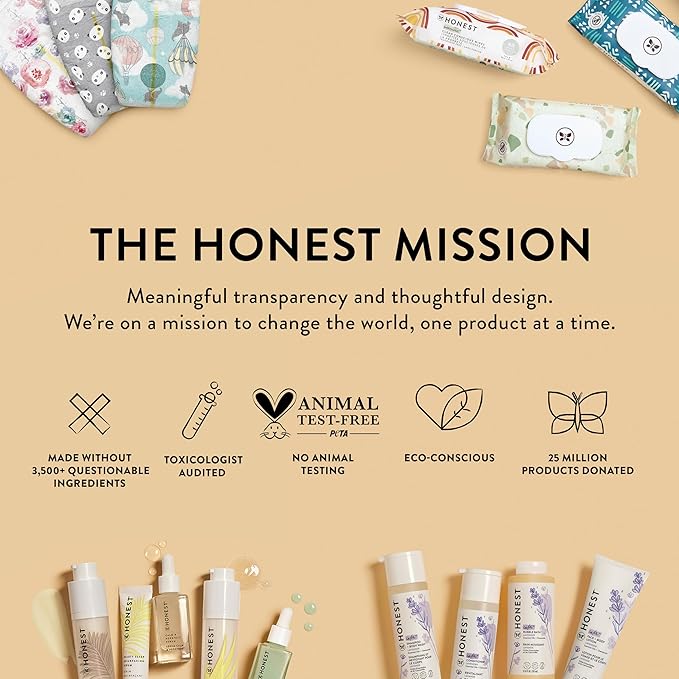 The Honest Company 2-in-1 Cleansing Shampoo Body Wash Gentle for Baby Naturally Derived, Tear-free, Hypoallergenic, Citrus Vanilla Refresh, 18 fl oz