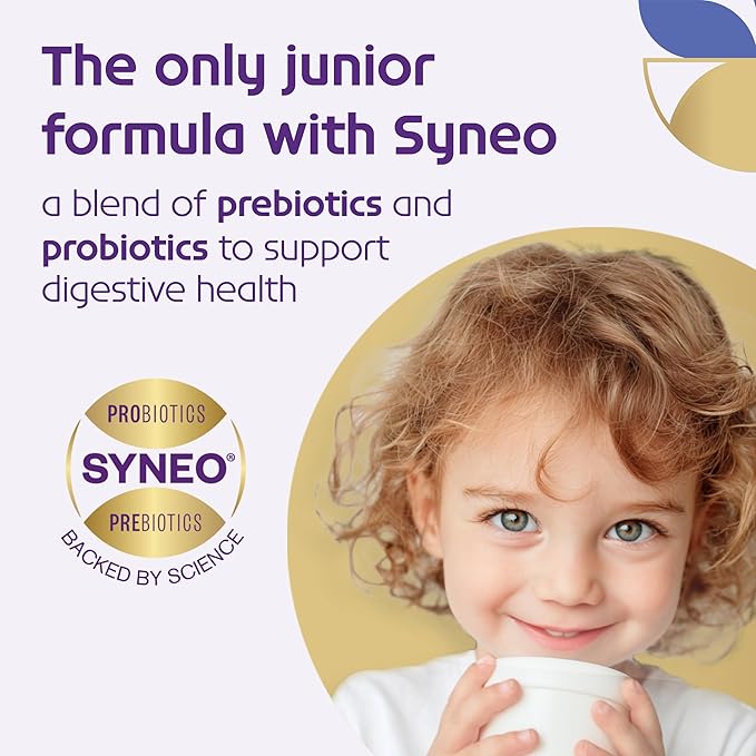 Nutricia Neocate Syneo Junior - Hypoallergenic, Dairy-free, Amino Acid-Based Formula for 1+ Years - For Toddlers, Kids & Teens - Powdered Formula- Syneo Junior - 14.1 oz can (Case of 4)