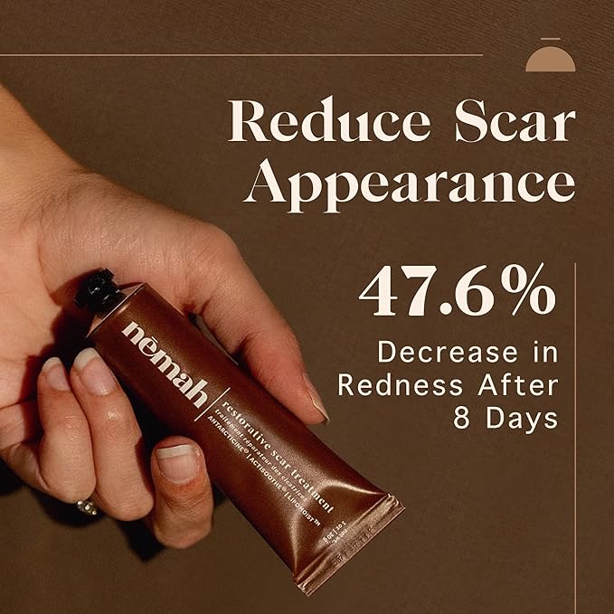Nemah Restorative Scar Treatment, C Section Recovery, Scar Cream for Surgical Scars, Ideal to Reduce the C Section and Acne Marks, Dermatologist Approved, Antioxidant Rich, Vegan Formula, 1 oz