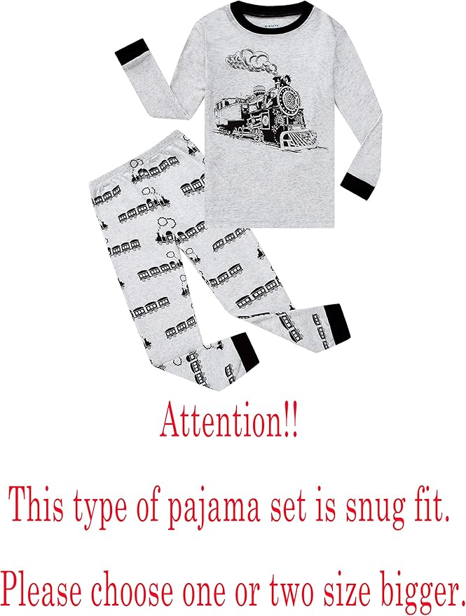 Family Feeling Little Big Boy Pajamas Sets 100% Cotton Pjs Kids Jammies