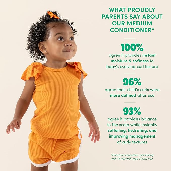 PROUDLY Moisturizing Wavy & Curly Hair Baby Conditioner by Gabrielle Union & Dwyane Wade, for Black & Brown Babies, Dry, Sensitive Skin, Sweet Vanilla, 2-Pack