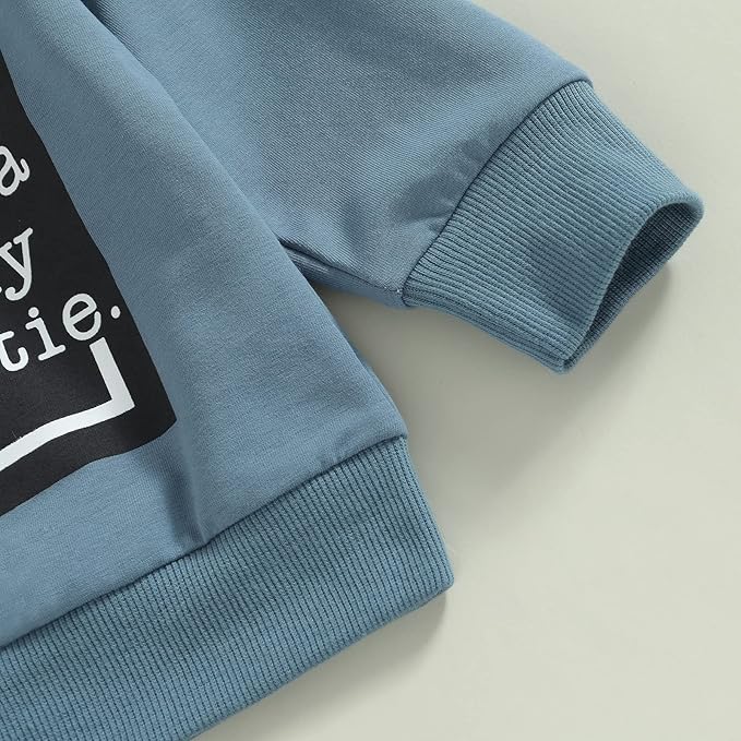 Baby Boy Fall Clothes Set Long Sleeve Crewneck Sweatshirts Pants Cute Infant Newborn Outfits 6 12 18 24 Months 2T