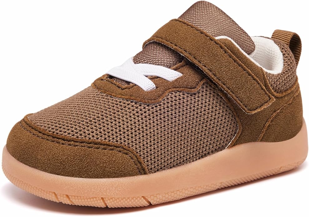 Wide Toe Box Toddler Shoes Baby First Walking Shoe Boys Girls Non-Slip Zero Drop Minimalist Tennis Sneakers