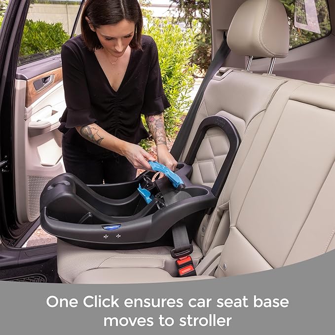 Diono Quantum 4 3-in-1 Travel System with LiteClik 30 R SafePlus Infant Car Seat and Base, Rear-Facing for Infants 4-30lbs, Includes Infant Car Seat Folding Stroller and Toddler Seat (Gray Slate)