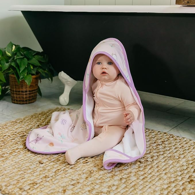 Copper Pearl Premium Knit Hooded Bath Towel Enchanted Friends