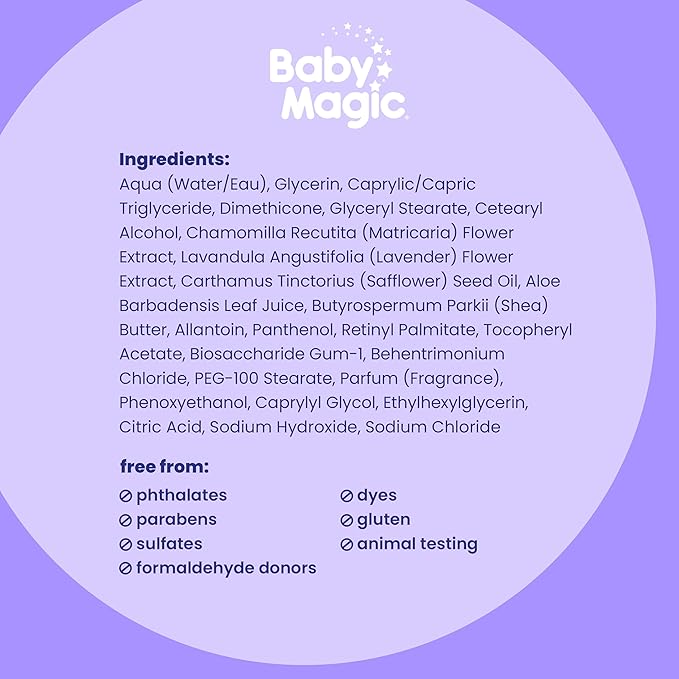 Baby Magic Calming Lotion | Helps Comfort and Relax Before Bedtime | Lavender & Chamomile | 16.5 fl oz. (6 Pack)