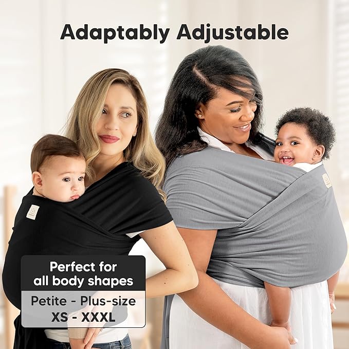 KeaBabies Baby Wrap Carrier - All in 1 Original Baby Carrier Newborn to Toddler Sling, Easy to Wear, Hands Free Bonding, Lightweight, Breathable Infant Wraps (Dark Mauve)