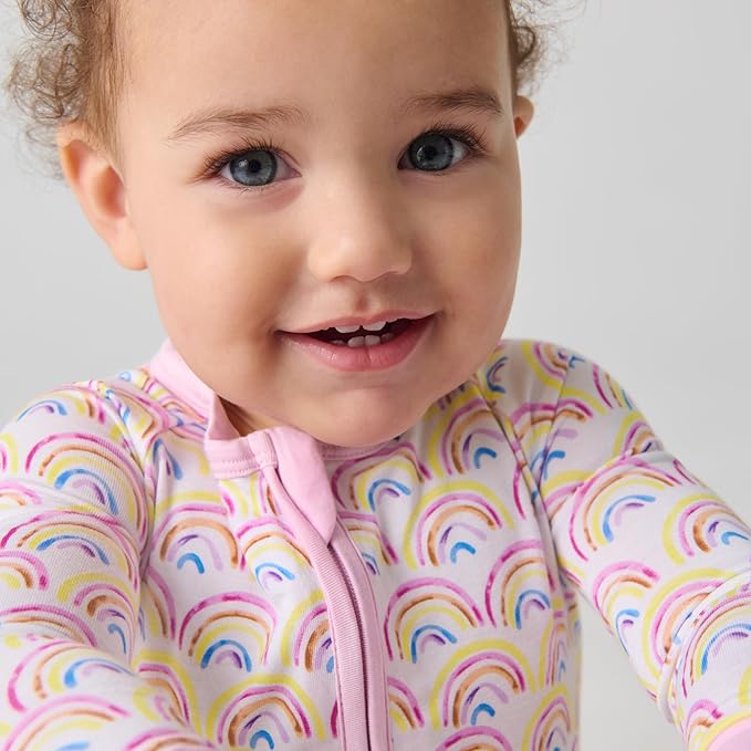 Little Sleepies Pajamas for Baby Boys & Girls, Viscose from Bamboo Baby Pajamas, Preemie & Newborn Sleepers, 2-Way Zipper PJs