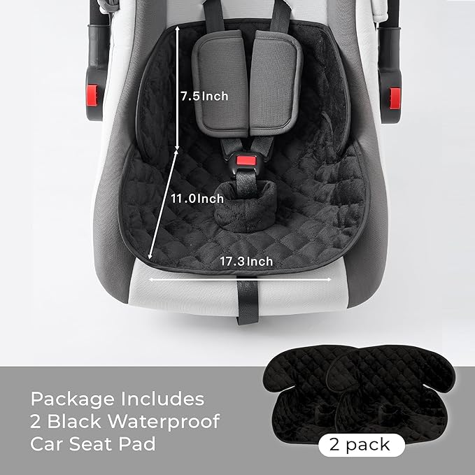 2 Pack Waterproof Piddle Pads Carseat Potty Training Car Seat Protector Waterproof Car Seat Liner Cover to Prevent Pee