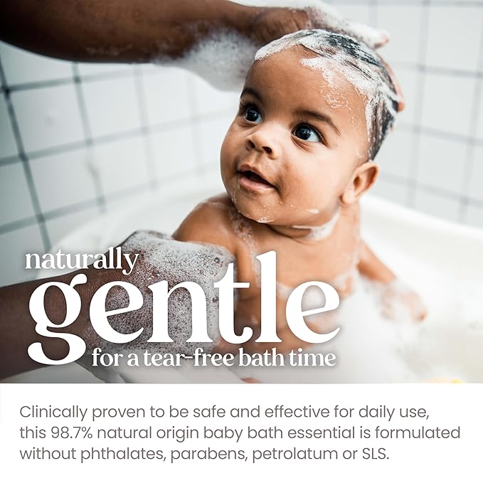 Burt's Bees Baby Shampoo and Body Wash Bundle, 2 Original and 1 Calming with Lavender Tear Free Baby Soap, 12 Fl Oz , 3 Count