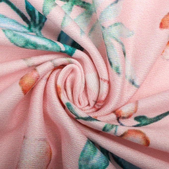 Changing Table Pad Cover Elastic Changing Pad Cover Premium Baby Changing Pad Cover 2 Pack for Boys Girls Soft Comfortable and Secure (Pink Flower)