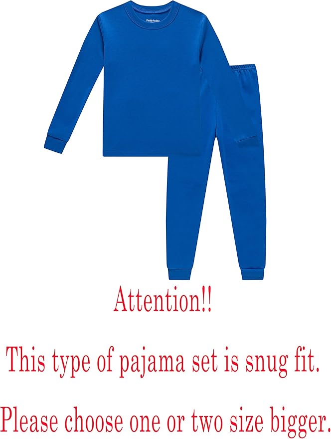 Family Feeling Little Big Boy Pajamas Sets 100% Cotton Pjs Kids Jammies