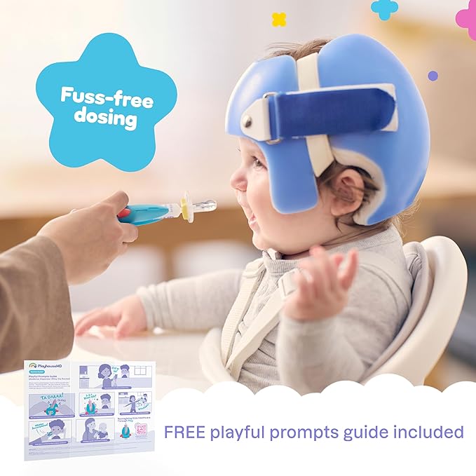 Medicine Dispenser, Rocket - Liquid Medication Syringe for Newborns, Infants, Babies & Toddlers - Baby Medicine Kit with Pacifier Attachment for Accurate Dosing