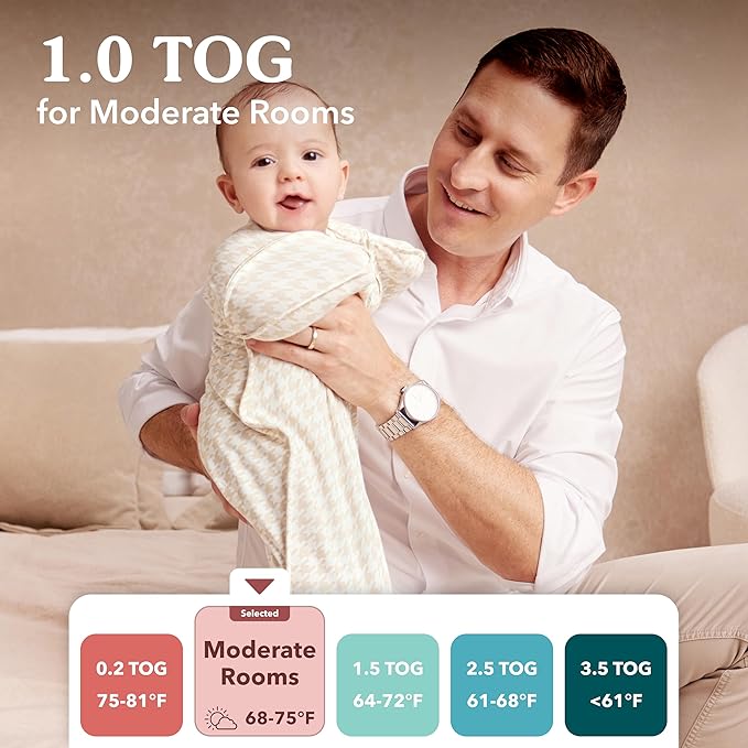 Love to Dream Swaddle Up Transition Swaddle, Patented Zip-Off Wings, Gently Help Baby Transition from Being Swaddled to Arms Free When Showing Signs of Rolling, 1.0 TOG, 19-24 lbs, White