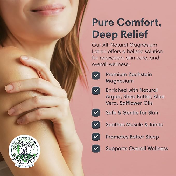 Handmade Organic Lavender Magnesium Lotion for Kids - Body Rub for Bedtime Care - Essential for Kids, Pregnant Women, Toddlers & Moms - Moisturizes & Hydrates Legs, Feet & Body - 2oz Glass Jar