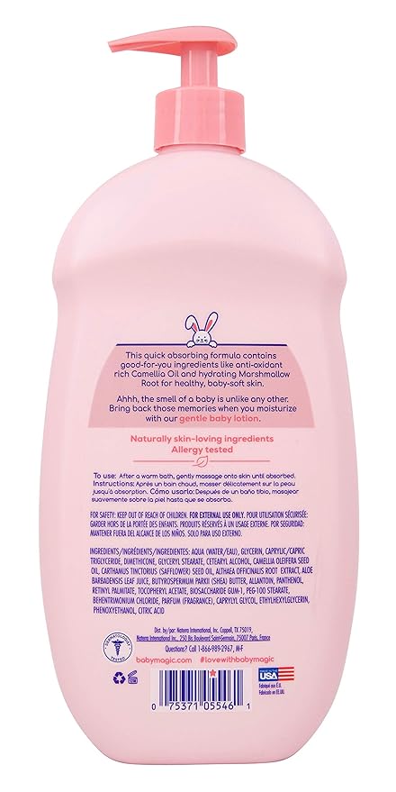 Baby Magic Gentle Baby Lotion | 30 Fl Oz (Pack of 4) | Vitamins & Aloe | Free of Parabens, Phthalates, Sulfates and Dyes