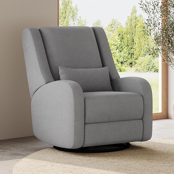 Nurture& The Wingback Plus – Premium Power Recliner for Nursery | Ergonomic, Stain-Resistant Glider Chair with USB, Lumbar & Head Support – Modern Baby Room Essential