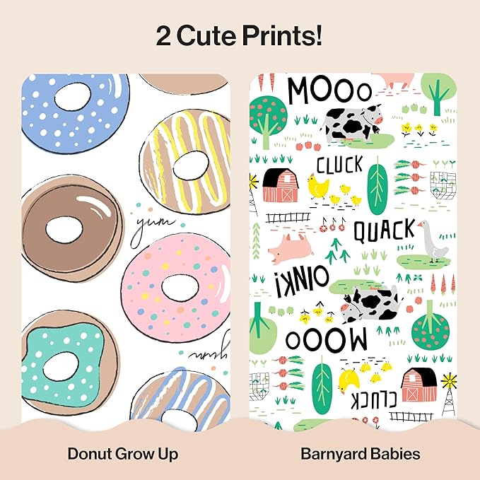 The Honest Company Comfort Dry Disposable Diapers for Sensitive Skin, Hypoallergenic, Fragrance-Free, Barnyard Babies + Donut Grow Up, Club Box, Size 3 (16-28 lbs), 62 Count