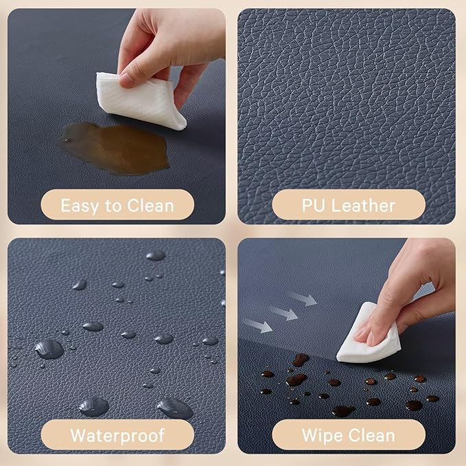 Waterproof Baby Play Mat for Floor 1.3" Thick Memory Foam 59 * 71 Cushion Playpen Playmat Tummy Time Crawling Mat Nursery Rug Pad Mattress Create Soft & Safe Area for Infants,Toddler,Kids,Navy