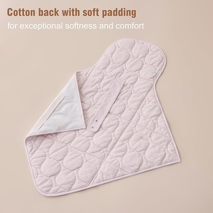 UTEX Baby Portable Changing Pad, Waterproof & Wipeable Diaper Changing Mat with Carrying Bag, Foldable Changing Mat for Travel, Newborn Shower Gifts