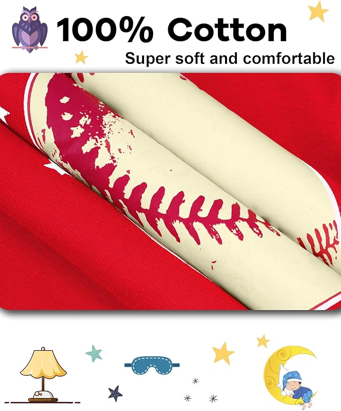 DAUGHTER QUEEN Boys 100% Cotton Long Sleeve Pajamas Size 18Months-12Years