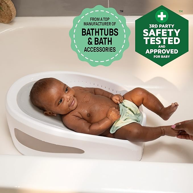 Ingenuity Easy Rinse Bather Baby Bath Seat, Non-Slip Soft Support, 0-6 Months, Up to 20 lbs