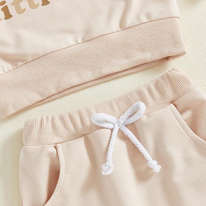 Infant Baby Boy Fall Clothes Set Funny Letter Sweatshirt Pant Outfit Toddler Winter Clothes 6 12 18 Months 2T 3T