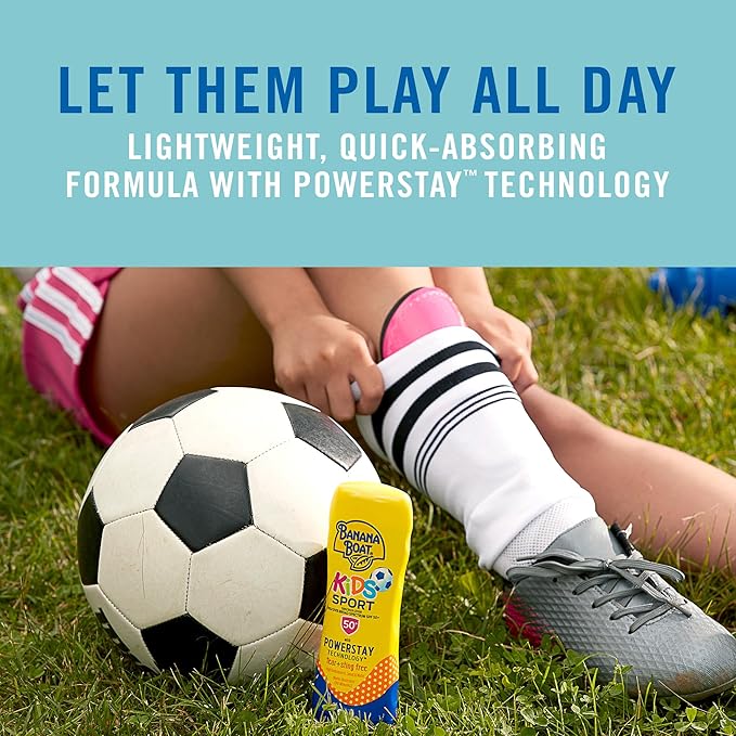 Banana Boat Kids Sport Lotion, SPF 50+, 6oz each, Twin Pack