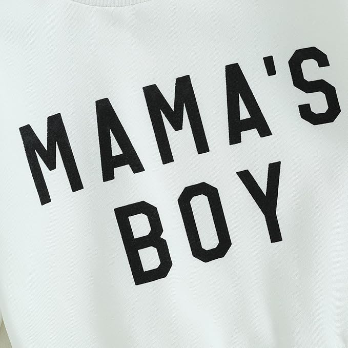 ZAXARRA Toddler Newborn baby boys Fall Outfits Long Sleeve Letter Print Sweatshirt Tops Pocket Pants Casual Clothing Sets